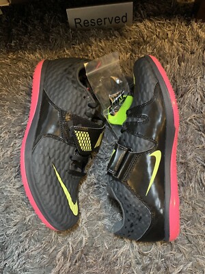 Nike High Jump Elite Track & Field Jumping Spikes 806561-003 Fierce Pink Black 9
