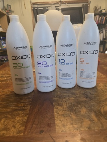 ALL 4 Lot Of Alfaparf OXID’O Peroxide Cream Developer 33.81oz 5, 10, 20 & 30 V - Picture 2 of 9