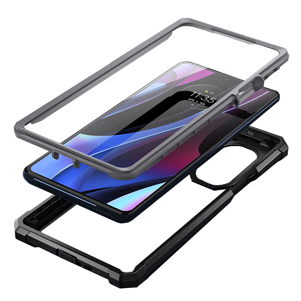 Heavy Duty Case For Motorola Edge 2022 - 3-Layer Shockproof Protective Cover With Military Grade Protection