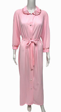 Vintage Aristocraft women's nightgown peignoir pink nylon USA Made in size M