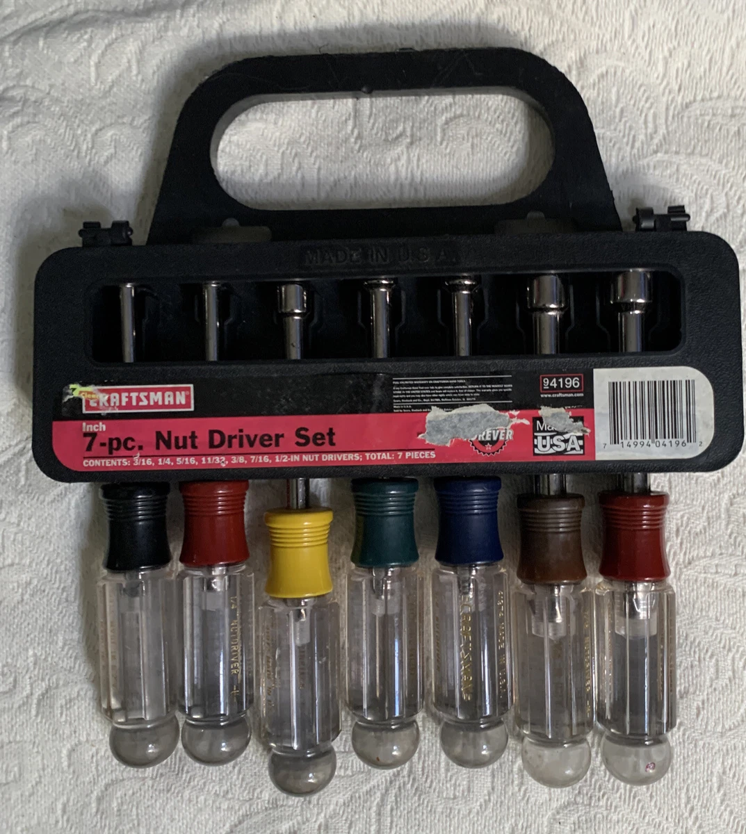 Craftsman nut 2024 driver set