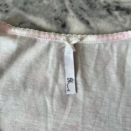 Vintage BHS Pink Frill Lace Floral Nightie Nightgown Night Dress UK 16 - 18 - Picture 12 of 17