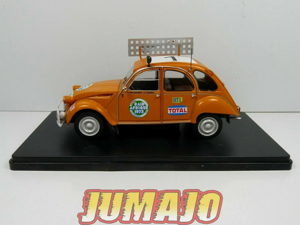 TES10 Voiture 1/24 Hachette Test CITROËN 2CV : 2CV 6 Raid Afrique 1973 - Photo 3/4