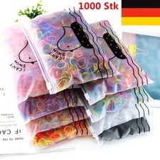 1000 mini elastici per capelli rastas nastro di gomma dreads gioielli per capelli colorati trecce braccialetto)