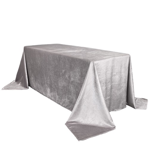 90 x 156 Inch Rectangular Velvet Tablecloth, Silky Tablecloth for Parties - Picture 67 of 89