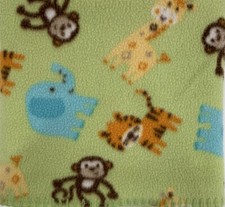 Garanimals Green Monkey Baby Lovey Security Blanket Fleece Elephant Tiger Jungle