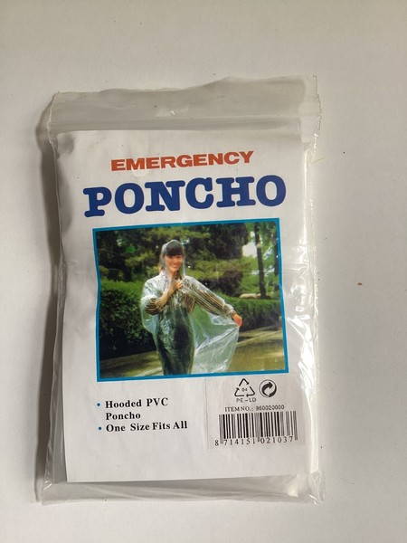 Regenponcho Einweg Regencape Einmalponcho Festival Poncho Regenschutz 15Er Set-image