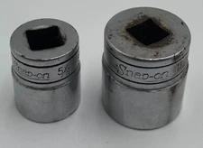 Lot of 2 Snap On Tools 3/8" Drive Chrome Sockets FS201 FS261