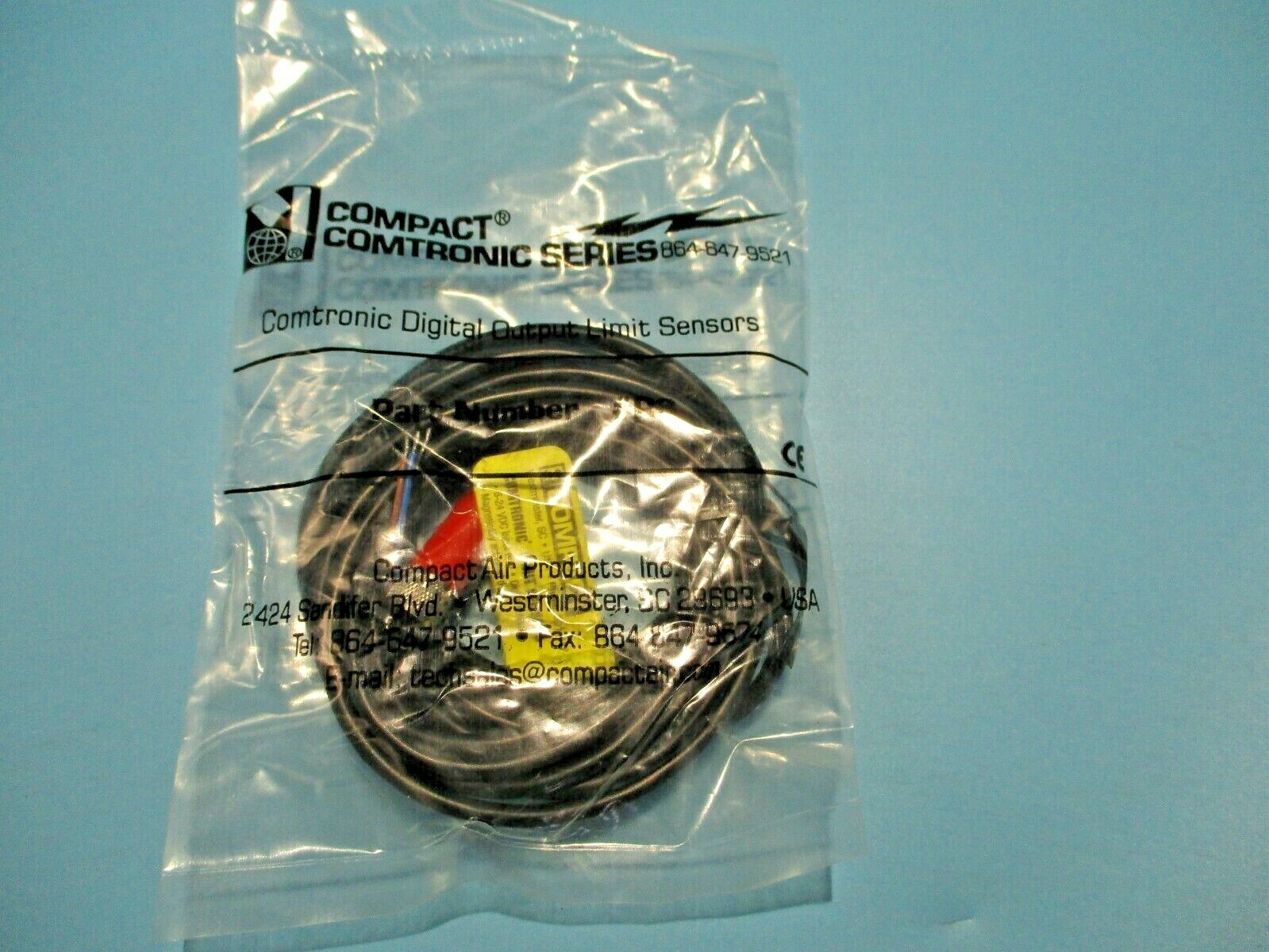 Compact Automation R7 Cable NEW COMPACT AUTOMATION COMTRONIC R3 SENSOR CABLE W/M8 3 PIN CONNECTOR ...