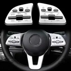 Gloss Silver Steering Wheel Button Plastic Cover Fits 20-21 X256 GLC300 GLC350e