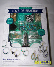 For The Love of Beading Earring Kit Jewelry DYI - Makes 16 Pairs - Horizon Group
