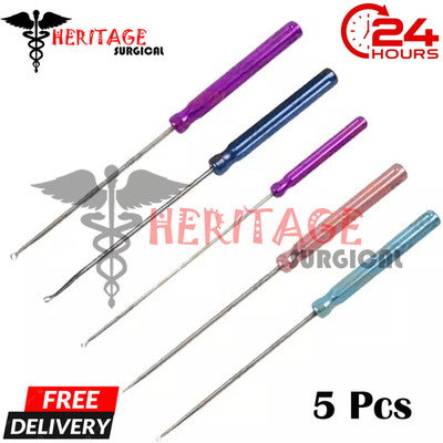 Ring Curettes 5 Pcs High Quality Set Tools Surgery instruments