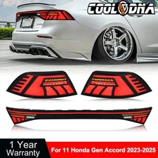LED Tail Light w/Trunk Lamp For Honda Accord 11th Gen 2023 2024 2025 Rear Lamps