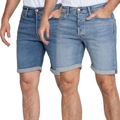 Jack & Jones Herren Jeans Shorts kurze Hose Bermuda Jeansshorts JJIRick Original
