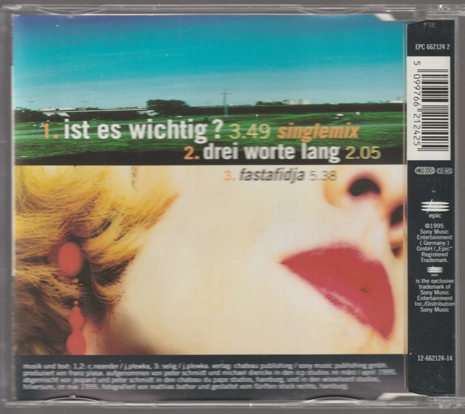 Selig - Ist es wichtig? (1995) [3 Track Maxi-CD] - Bild 3 von 3