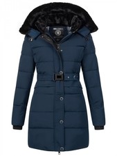 Geographical Norway cappotto donna invernale giacca giubbino invernale collo pelliccia sintetica D-503