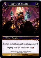 Prayer of Vitality Icecrown 58 / 220 Arnie Swekel 2010 World of Warcraft CCG TCG