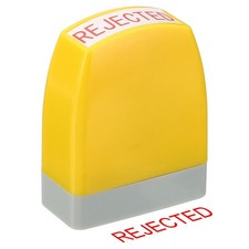 Rejected Notice Stamp, Office Stamp Pre Inked Stamp, Yellow