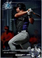 2017 Bowman #BCP86 Brian Mundell Chrome Prospects 10004280