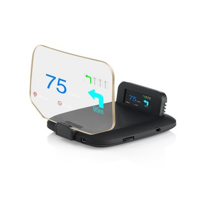 Car HUD Dual Mode OBD2 GPS Heads Up Display Real Time Speed, RPM, Temp, Overs...