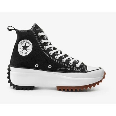 Converse Run Star Hike High Top Platform Sneakers Black White Mens 7 W 8.5
