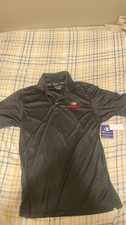 Champion Black S Men's Polo Shirt Authentic Athleticwear Easy Care Logo