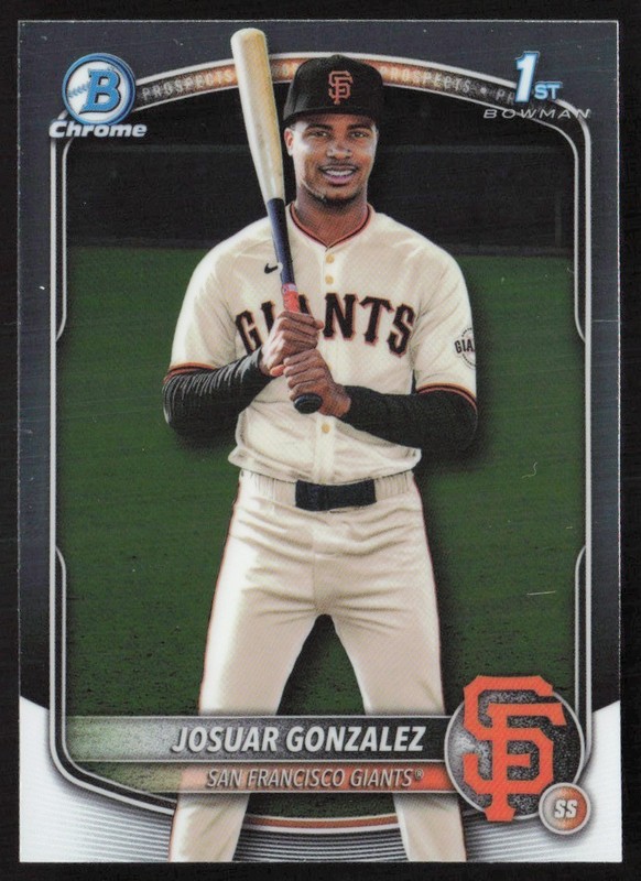 2025 Bowman Chrome Prospects Josuar Gonzalez #BCP-153 GS1