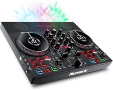 Numark Party Mix Live DJ Controller with Speakers, Lights, 2 Decks, Mixer, Audio