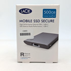 LaCie Mobile SSD Secure 500GB USB-C High Speed 1050MB/s - STKH500800