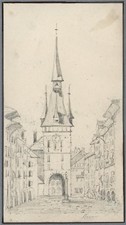 Bern / Berne Switzerland - Small Pencil Drawing 1833 - 19th Century - Grand Tour