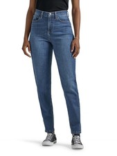 Lee Women's Legendary High Rise Mom Jean Casual Stretch Denim Bottoms
