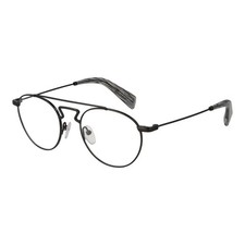 Yohji Yamamoto YO-1035651 Men Black Optical Frame Metal Aviator Casual Eyewears