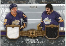 NHL MARCEL DIONNE / ROGIE VACHON 2006-2007 UD ULTIMATE COLLECTION DUAL JERSEYS