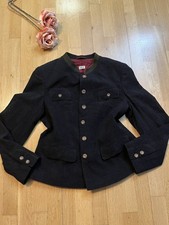 Damen Jacke G&ouml;ssl - Premium Edles Schwarz-Bordeaux-Futter 36 Oktoberfest Tracht