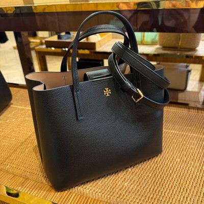 Tory Burch Blake Small Tote 170470 & Blake Slim Wallet Black