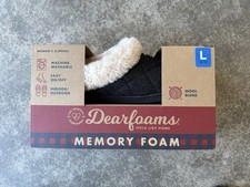 Dearfoams Women's Total Comfort Memory Foam Slipper Size L 9-10 Brand New NWT
