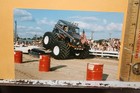 Vintage Monster Truck Photograph Hog Machine Charles Flynn Crushing Cars 1985