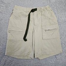 Gap Cargo Shorts Mens L 32-36x10.5 Faded Ripstop Belted Cotton Vint. Y2K 2000