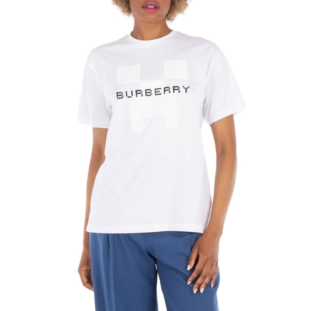 Burberry x Minecraft Logo Print Cotton Oversized T-shirt, Size XX-Small