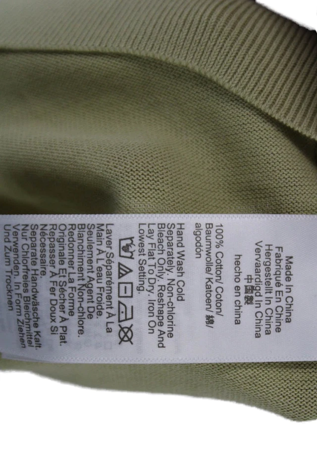 Polo básico de manga corta con cuello de algodón amarillo J Crew para mujer talla XS Foto 4 de 4