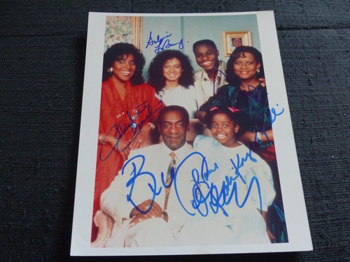 BILL COSBY SHOW CAST Bill Cosby Tempestt Bledsoe + 3 signed Autogramm signiert