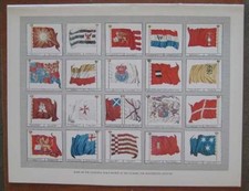 SEA VENTURE(Flagship) Steamship Menu - 20 National Flags on cover