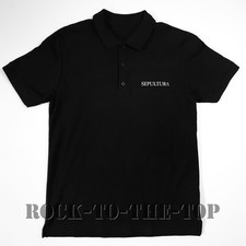 SEPULTURA new black POLO SHIRT sizes S-XXL embroidered rock metal