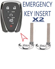 SET OF 2 GM Chevrolet Smart Key Emergency Key Blade FOR  HYQ4AA HYQ4EA
