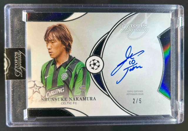 2024-25 Topps Dynasty Shunsuke Nakamura Debut Day Inscriptions Black Auto #/5