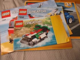 Lot of 12 LEGO Creator & Technic Instructions Booklets Manuals 31012 42007 42040