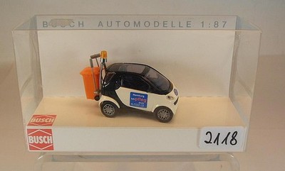 Busch 1/87 Nr.48920 Smart City Coupe Waste Watcher Stadtreinigung Hamb OVP #2118