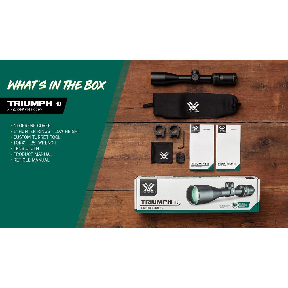 Vortex Triumph™ HD 3-9x40 Riflescope | eBay