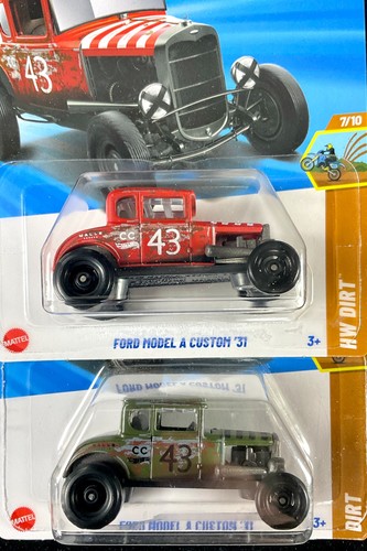 Hot Wheels 2025 Henry Ford Model A Custom '31 (1931) rot & grün NEU 2er Set - Bild 2 von 15