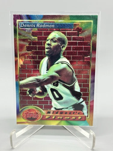 🔥Dennis Rodman 1993-94 Topps Finest #113 WORM San Antonio Spurs Beauty!!🔥
